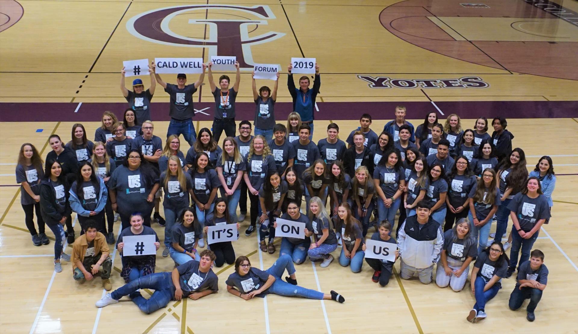 Group picture - Caldwell Youth Forum 2019