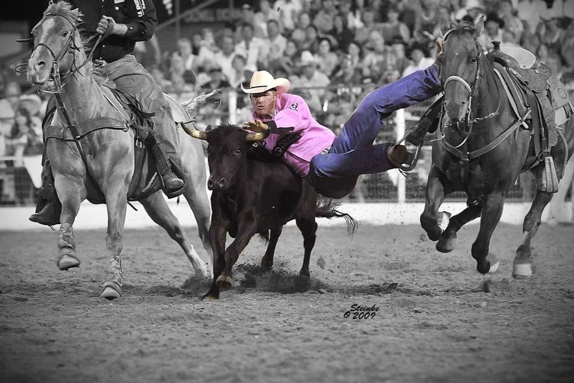 Wrangler in action at Caldwell Night Rodeo