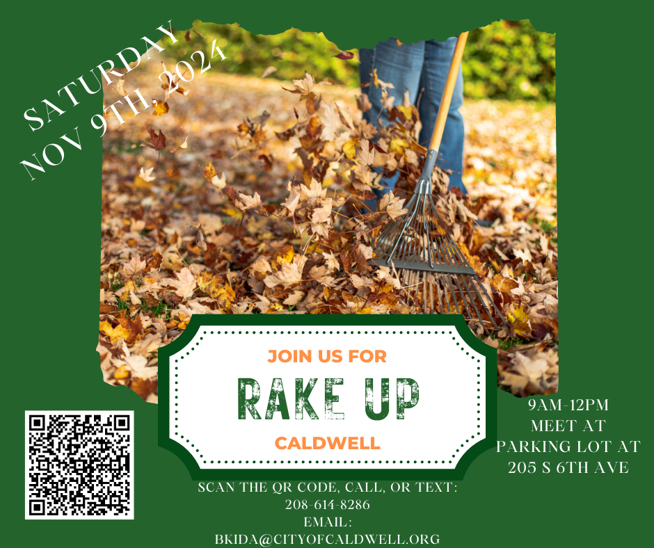 Rake Up Caldwell Event Flyer 2024