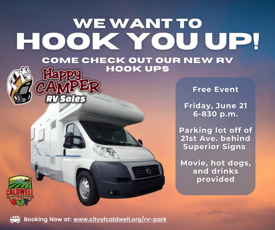 Flyer of RV Park movie night event