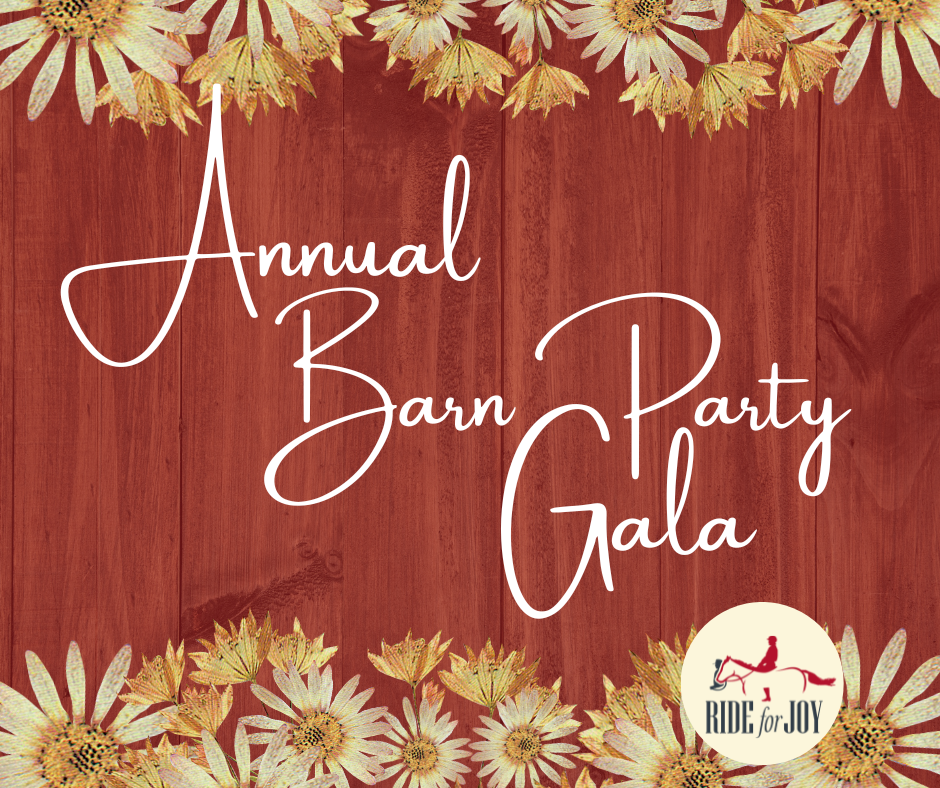 Ride for Joy Barn Party Gala Promotional Poster