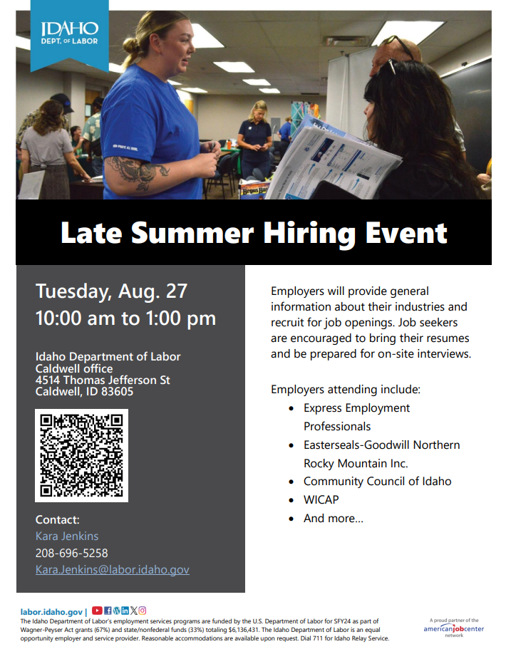 Hiring Event Flyer