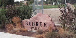 Photo of Sebree Park Rock Sign